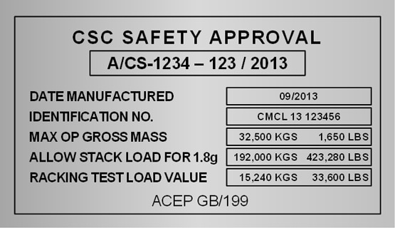 Container CDC labels