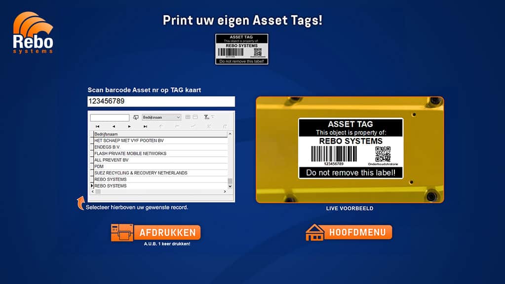 Asset labelling solution | NiceLabel Powerforms
